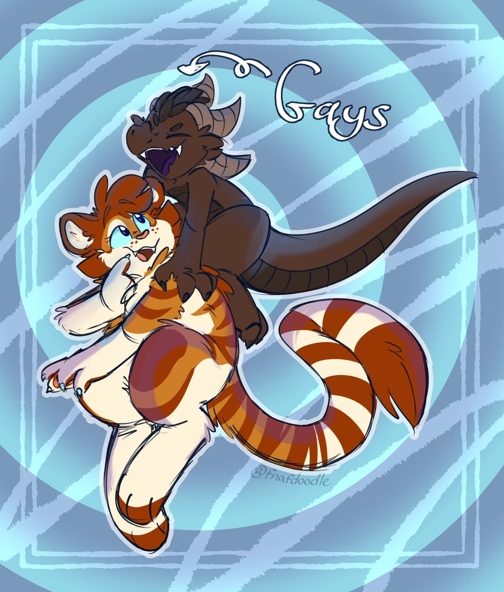 fnafdoodle's tweet image. Revenge attack on @TIGERS_CLAWS (feat. @KoboldIssru) π§‘π
Love ya two goofs