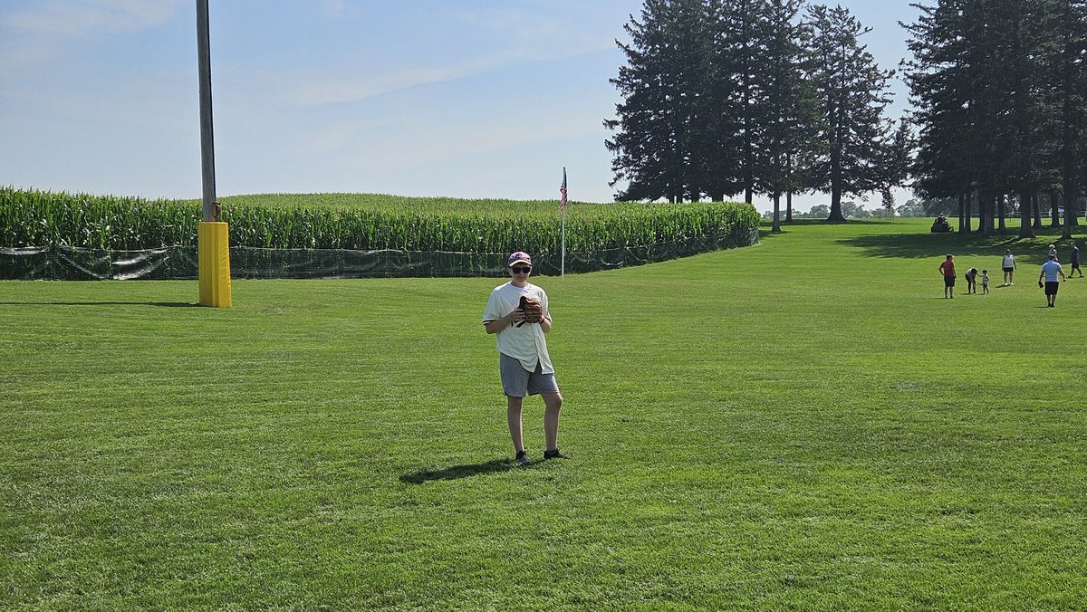 Today, there are no baseball games, but we did hit up the Field of Dreams in Dyersville