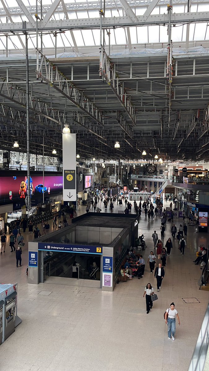 BBCTomEdwards's tweet image. There’s a meet the manager event here at #waterloo. Things returning to normal some delays and cancellations