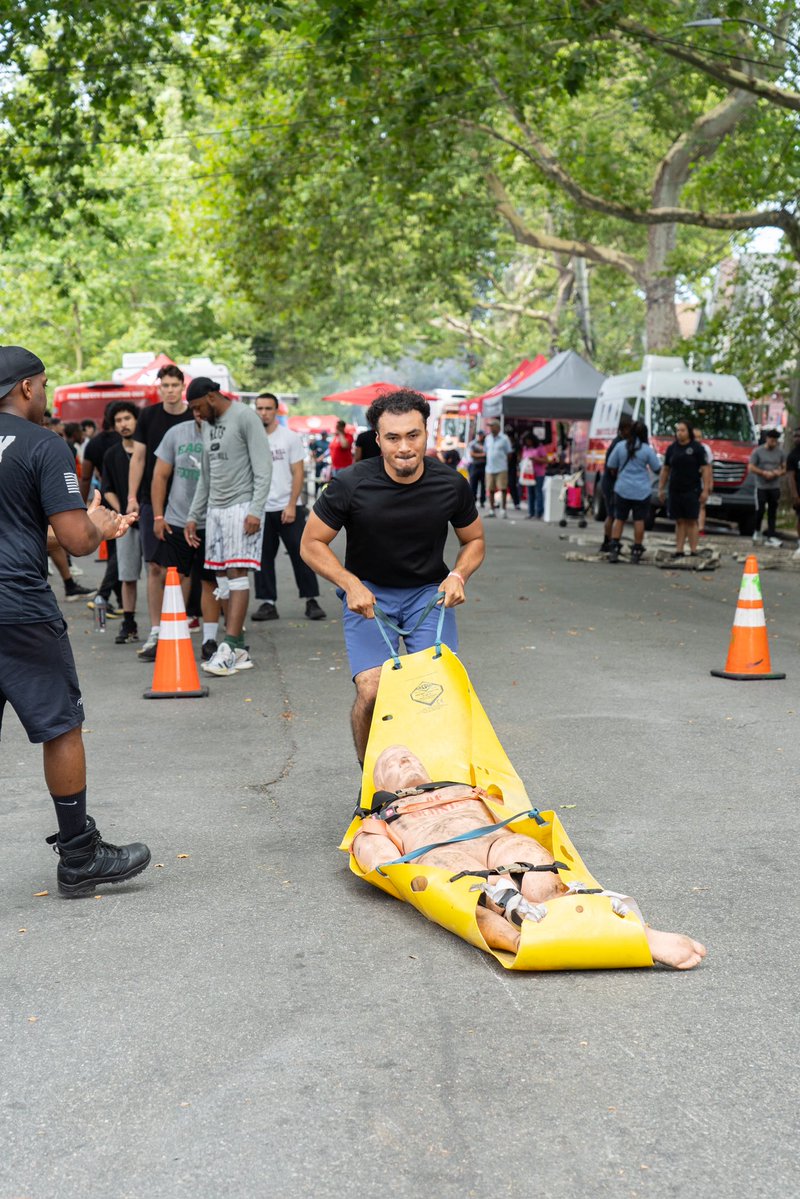 FDNY's tweet image. On Saturday, the FDNY block party brought the fun to Queens outside Engine 308! The street was filled with music, food, games, and smiles as families came together to connect with New York’s Bravest. Community engagement and sharing safety tips remain a top priority for the…