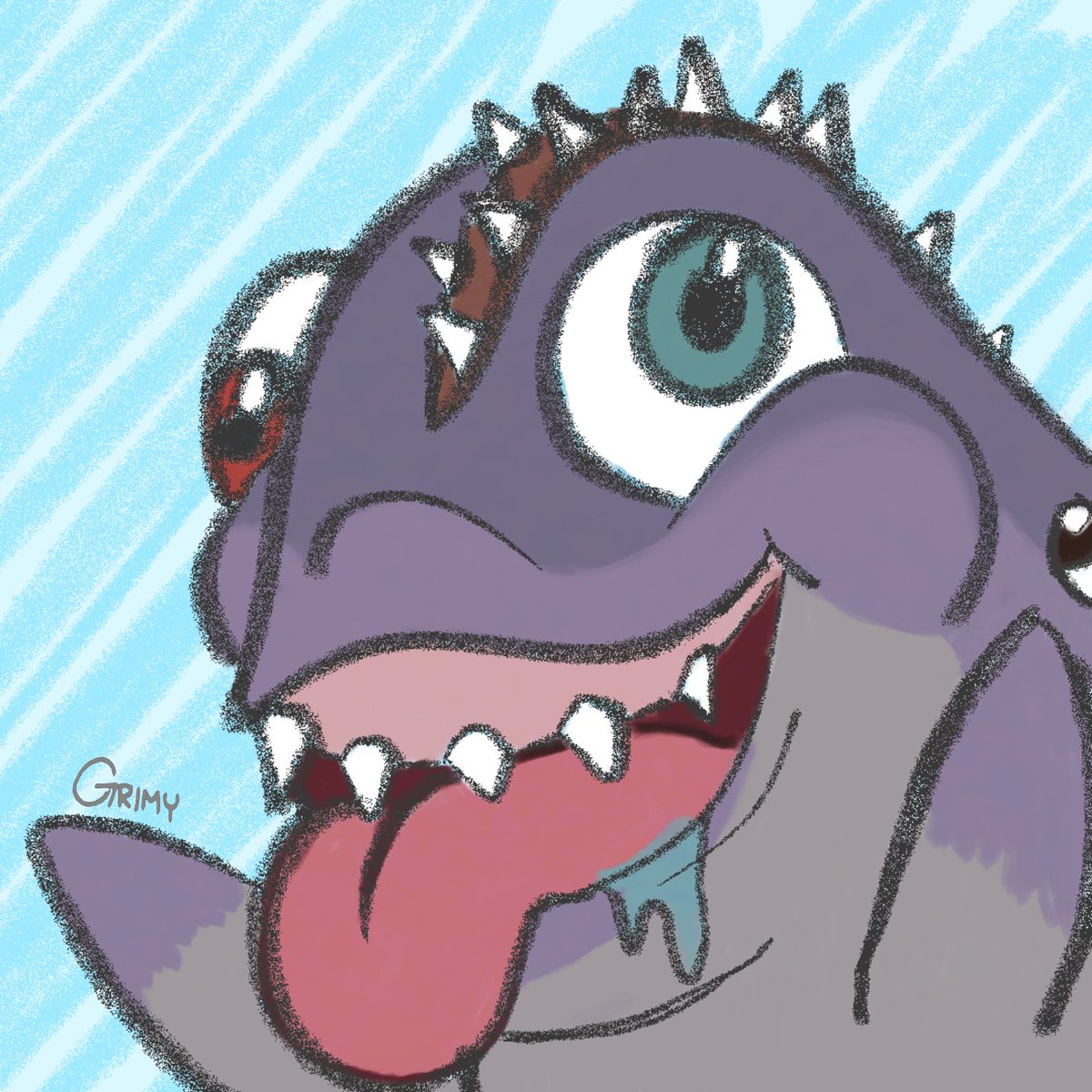 grimy_ranarr's tweet image. Doodled one of my favorite little fellas on my lunch break