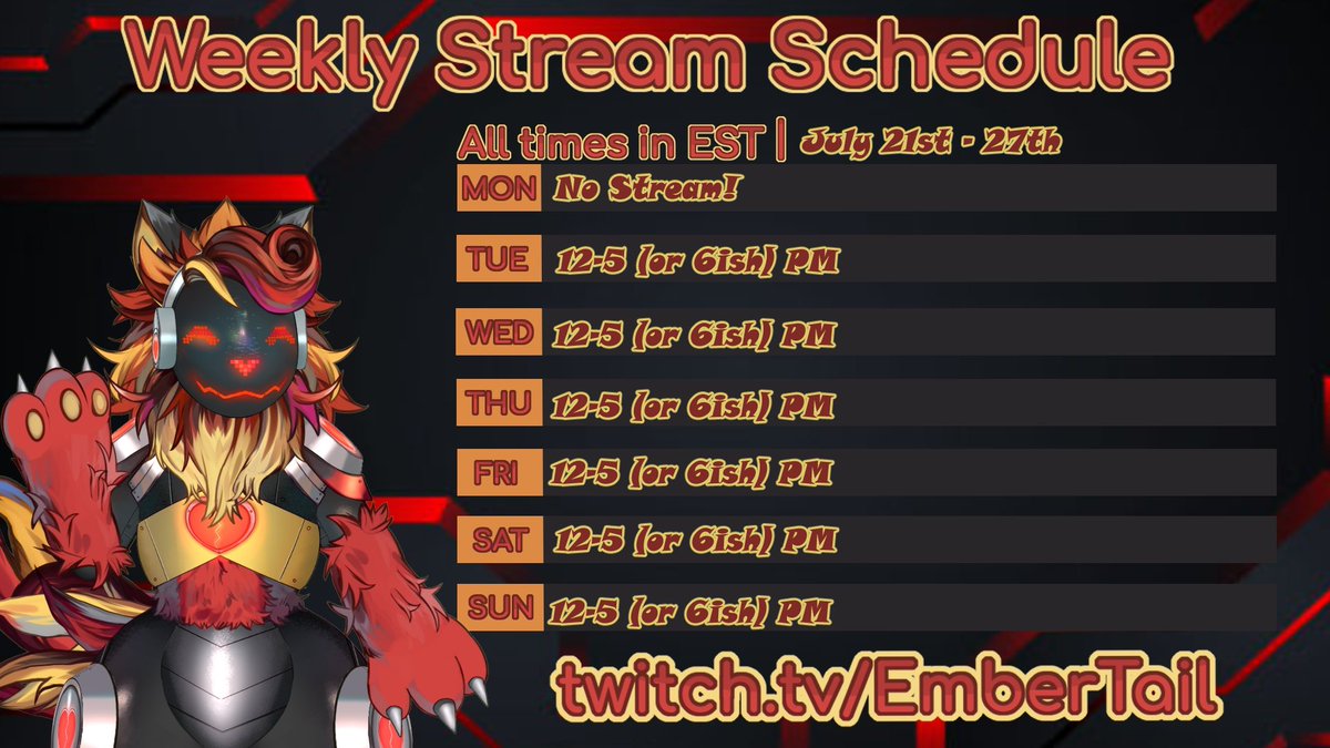 EmberTailTTV's tweet image. I'll be streaming on twitch and youtube LOTS this week!!
So hope to see you goobers there!! &lt;3
#furry #vtuber #protogen
