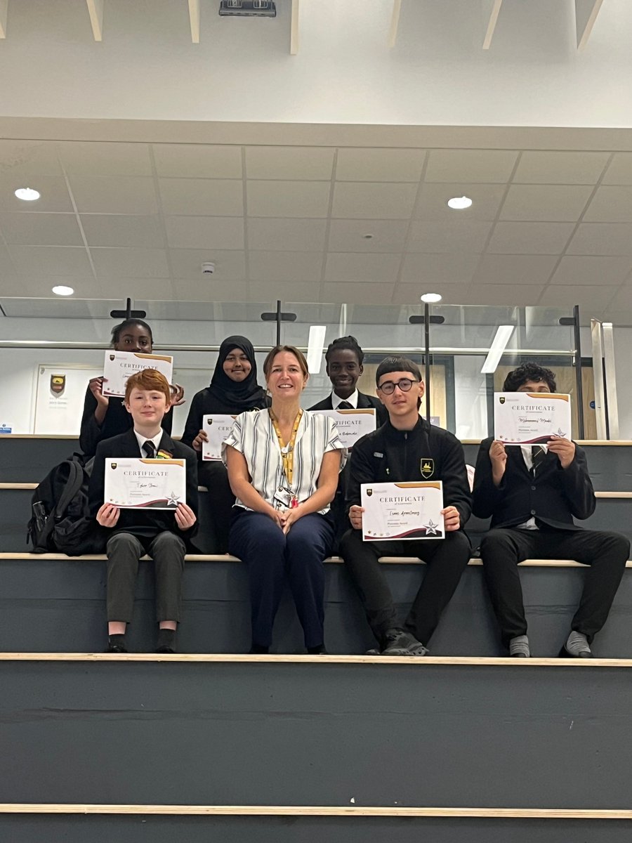 BrianClarkeAcad's tweet image. These Year 8 students have achieved an impressive 600 cumulative points (positive points minus negative points) and have earned platinum badges. Mrs Ash presented them with their rewards earlier today. Well done! #TheBrianClarkeCode #Ambition #Excellence #LetYourLightShine