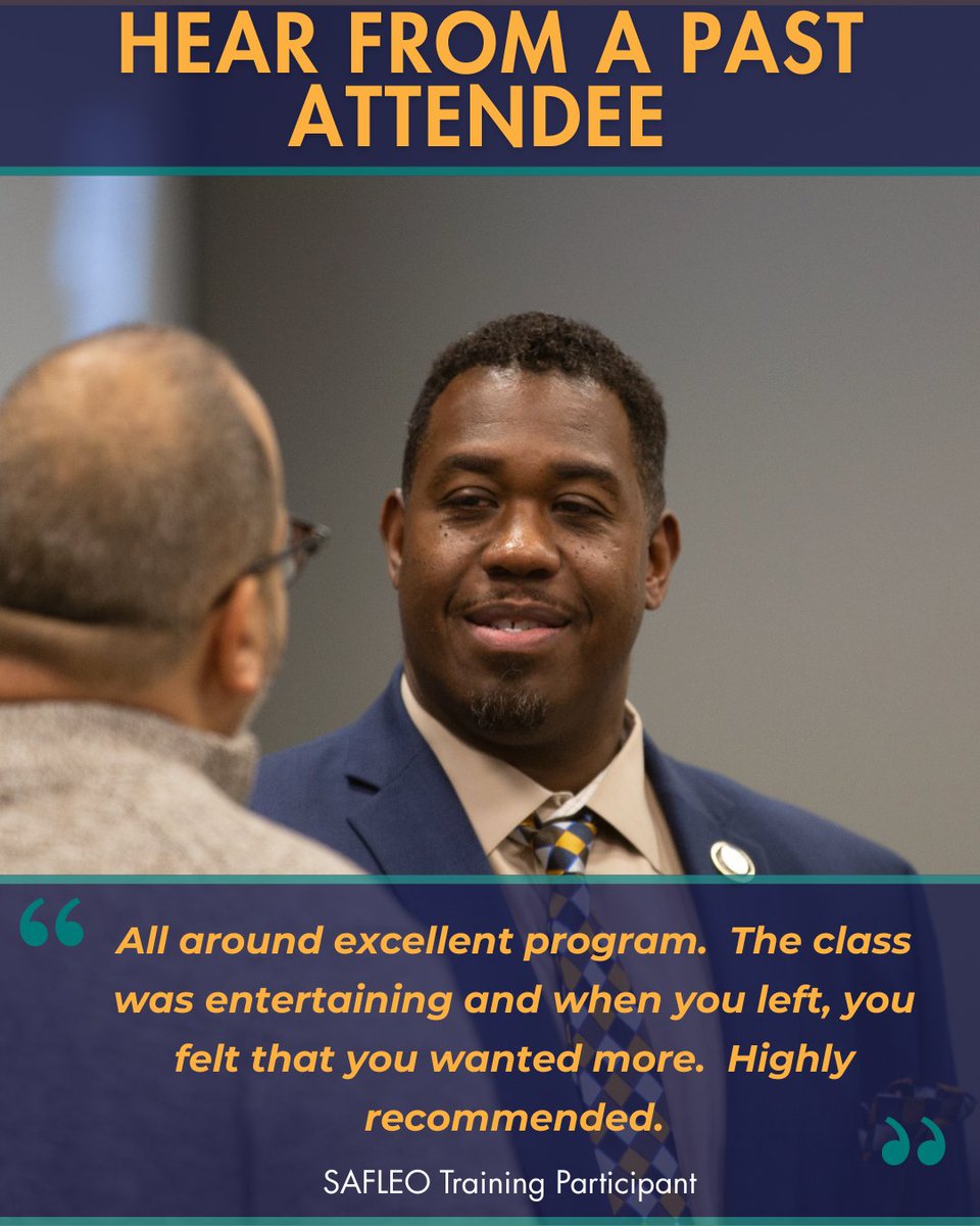 SAFLEOprogram's tweet image. When a class leaves you wanting more, you know it’s something special. 
✨ Discover why SAFLEO training stands out. 
🔗 Register now at safleo.org