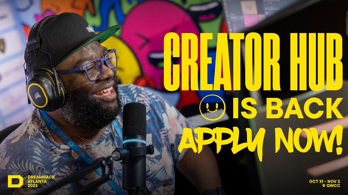 Have you applied for our Creator Hub yet? 🤔

Don’t miss your chance to stream live from #DHAtlanta! 📺
Plus, get a free ticket for yourself and one helper, and access to our exclusive Creator Lounge!