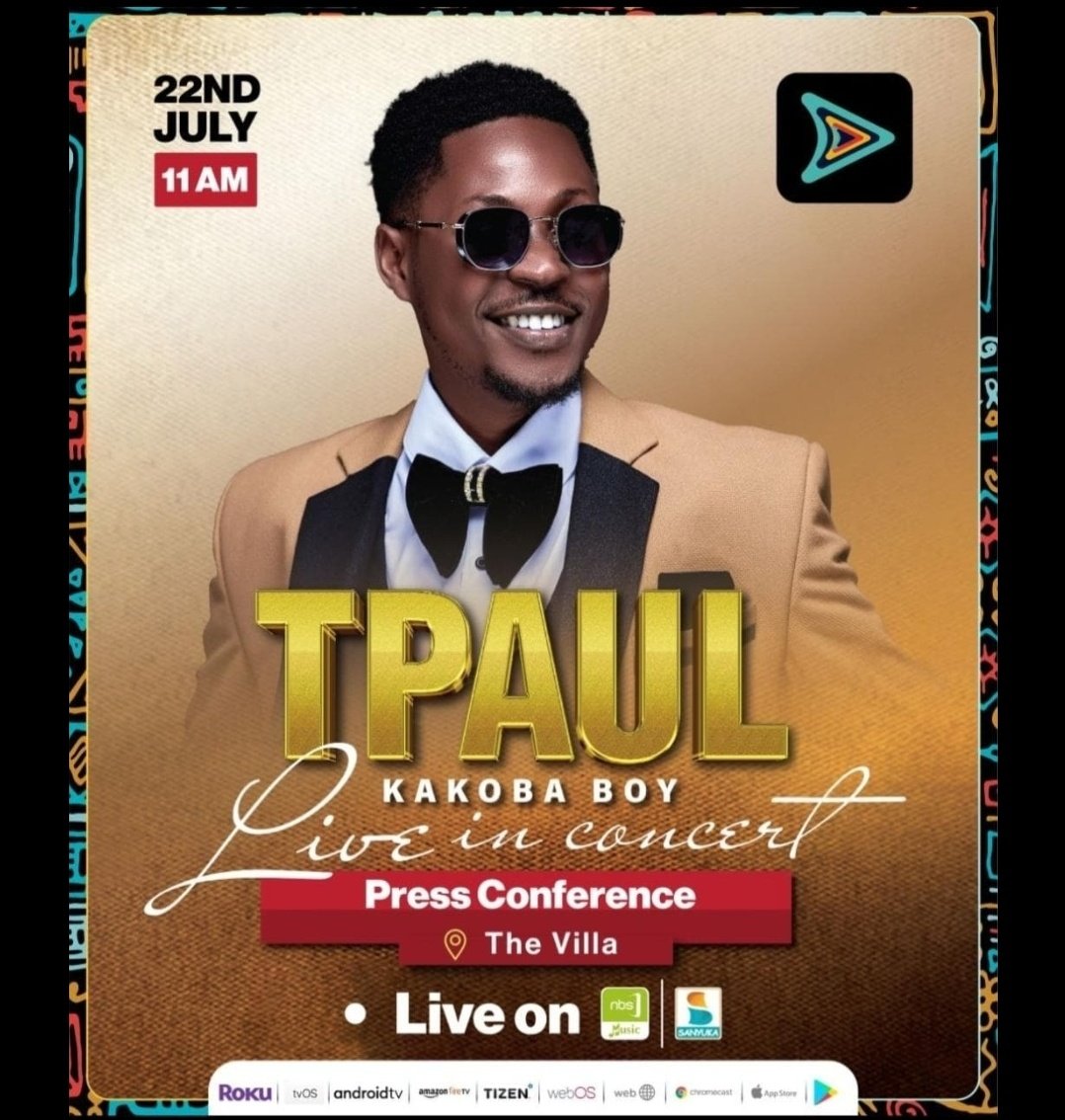 Countdown starts NOW! ⏳ Join TPAUL at The Villa, 22 July  for the official concert press conference—announcements, surprises &amp; vibes. Don’t miss it! #WesternUgandaMusic #TPaulLive <a href="/tpaul256/">T PAUL 256</a>