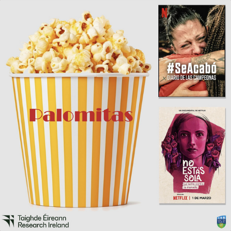 New Pod!🎙️

Remember the Jenni Hermoso/Luis Rubiales "kiss"? 

🎧 Palomitas explores feminist struggles in Spanish docs:
📽️ No estás sola (fighting the "Wolf Pack" cse)
⚽ #SeAcabó (Spain’s women’s football revolution)
Special guest Dr. Abigail Loxham
🔗 tinyurl.com/mr3vaz5x