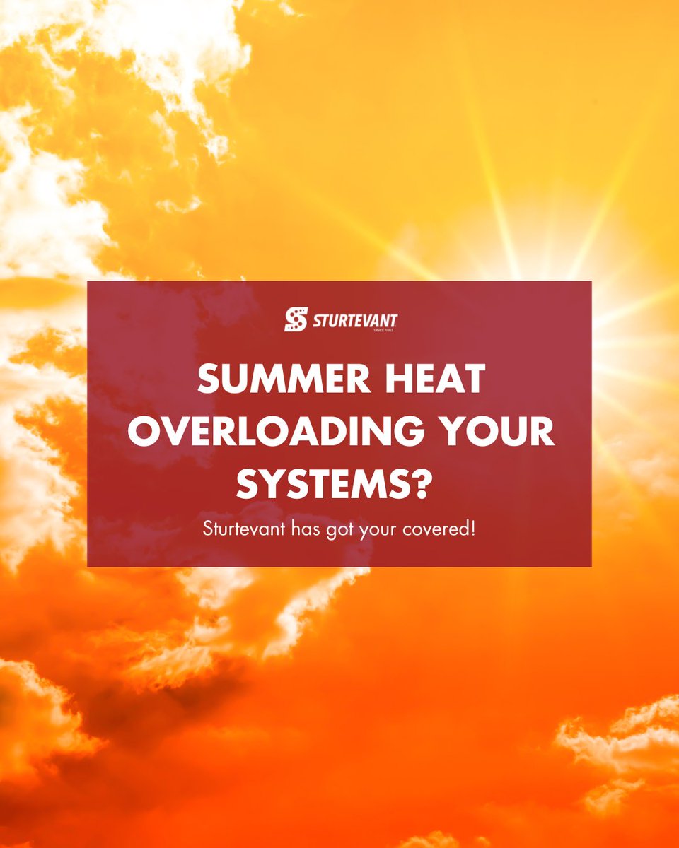 SturtevantInc's tweet image. Summer heat can affect performance. Our milling and classification equipment is designed for stability under pressure, so your process stays on track even in peak conditions.
#ProcessStability #ThermalPerformance #IndustrialCooling