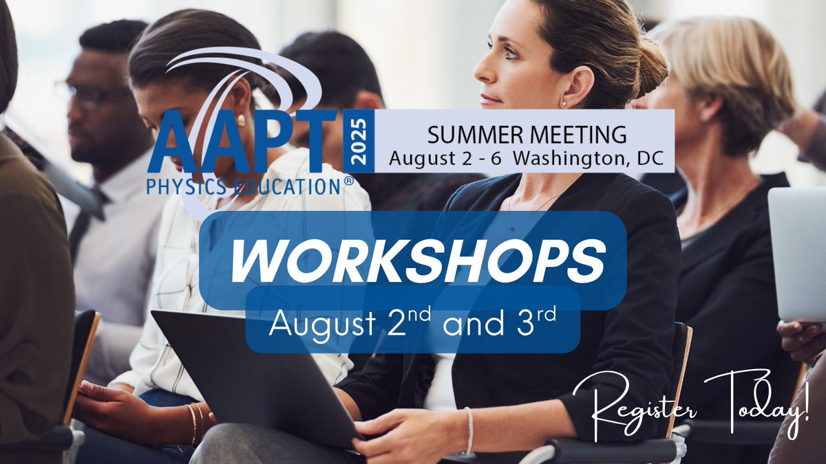 AAPTHQ's tweet image. Check out and add on the many great workshops happening on August 2nd & 3rd! These workshops are a perfect opportunity to gather with your colleagues and learn new #teaching techniques while engaging in thoughtful discussions. ow.ly/qSgI50VHTBG #AAPTWorkshops #AAPTSM25