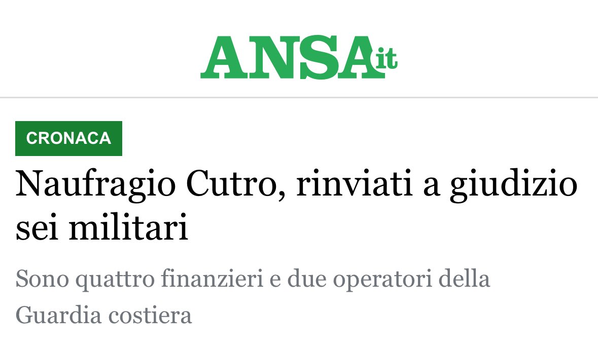 matteosalvinimi's tweet image. Una sola parola: VERGOGNA.
Processare sei militari, che ogni giorno rischiano la vita per salvare altre vite.
VERGOGNA.
