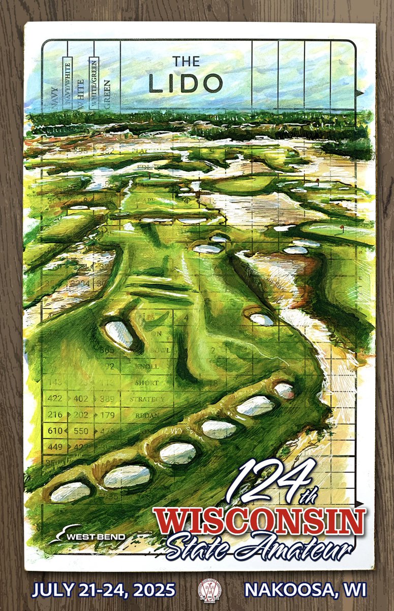 124th Wisconsin State Amateur poster.