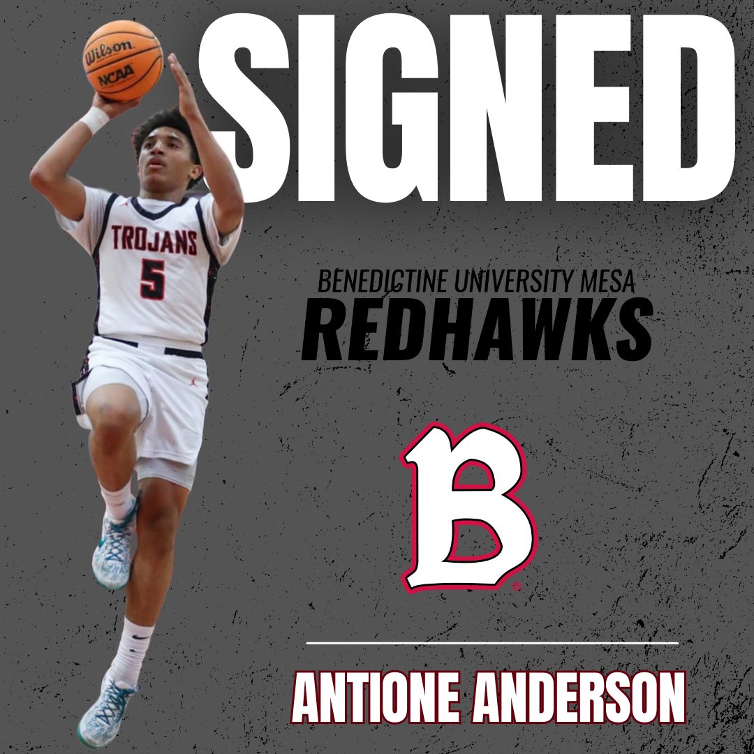 SIGNED‼️🅱️🏀

Welcome Antione Anderson to the Redhawk family! 

AJ is a 2025 graduate of Paradise Valley HS - as a senior the 6’0 guard averaged 18.6 points, 2 assists and 3 rebounds  per game.