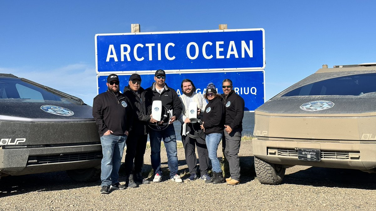 blueskykites's tweet image. Because of @arcticcybertrek one can take any NACS-capable EV to the Beaufort Sea on the Arctic Ocean!
@TesLatino @BeardedTesla @TSLATNA @wmorrill3 @Tesla