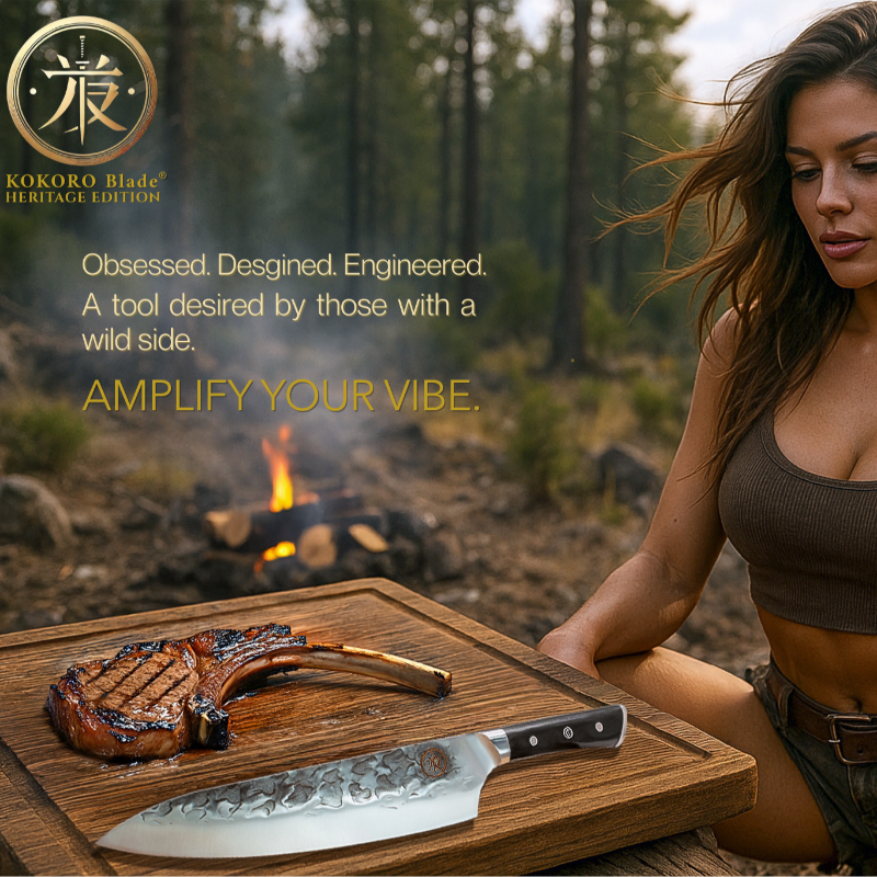 kokoroblades's tweet photo. KOKORO Blade crafts premium Japanese kitchen knives designed to amplify your moves - in the kitchen or wherever you cook.

Explore our limited-time sale at https://t.co/kLIzDw24iZ or on Amazon.