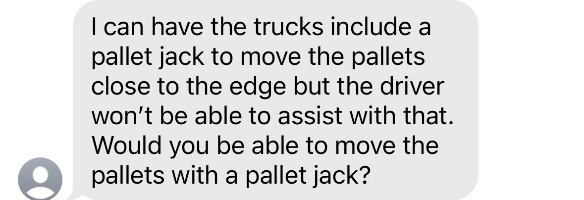 100AcresRanch's tweet image. Most of you know what I’m about to say…. 🚬💨 so lemme get this straight you expect me to jump on n off a tractor n on n off a semi truck n do that for 4 semi trucks every pallet so your drivers can sit there n look dumb? Gotta be joking me bro.