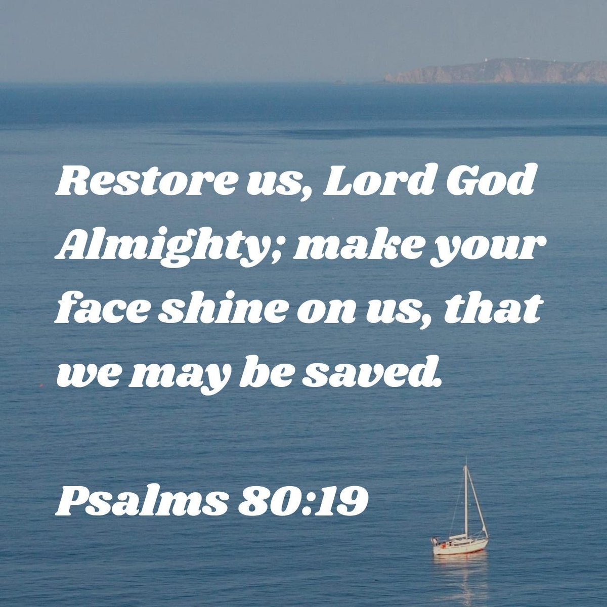 GBCofC's tweet image. Restore us, Lord God Almighty; make your face shine on us, that we may be saved.
Psalms 80:19