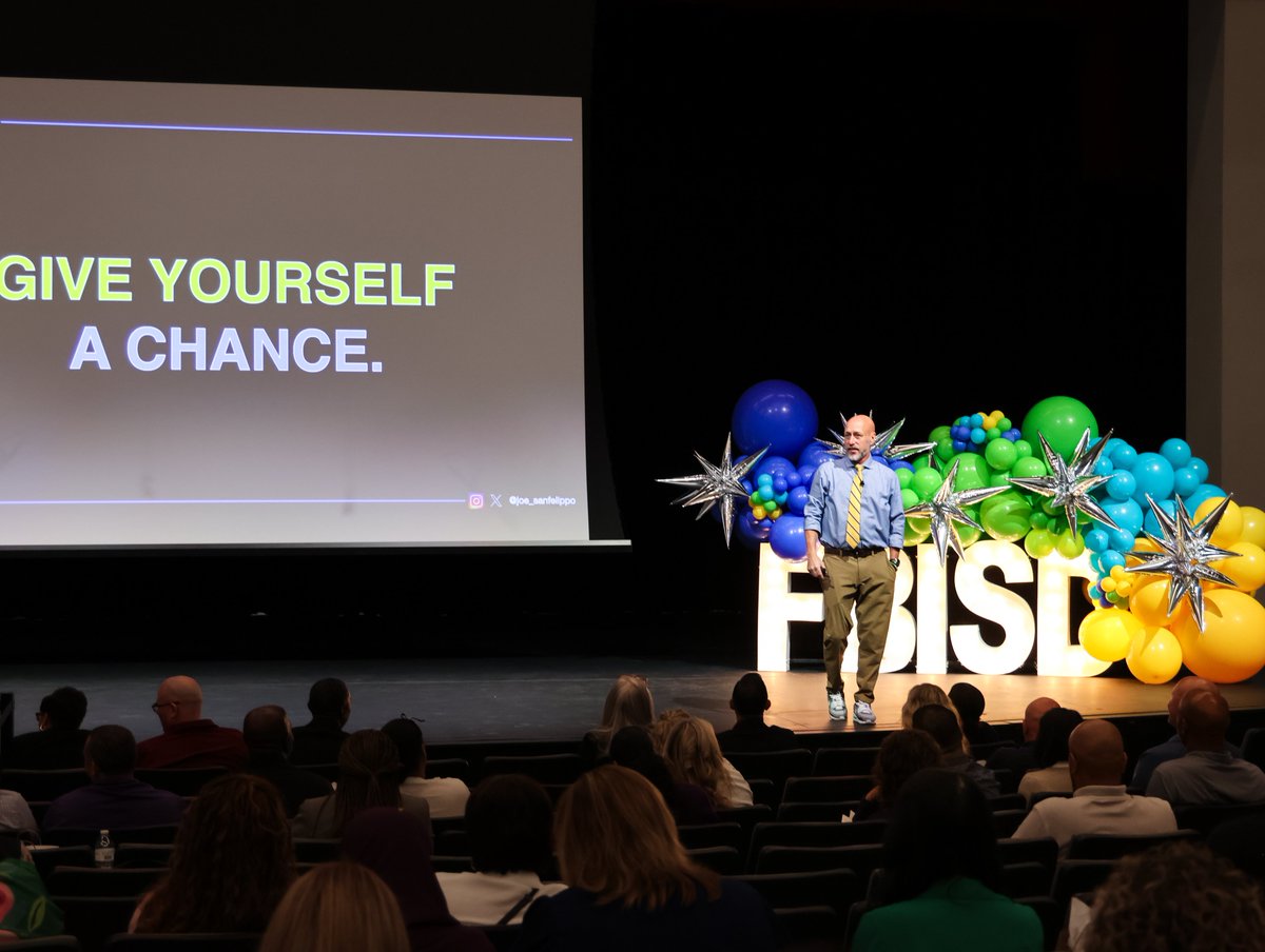 FortBendISDSupt's tweet image. It was an honor to welcome Dr. @Joe_Sanfelippo as the keynote speaker for our FBISD Breakthrough Leadership Summit. His message was both inspiring and deeply personal, reminding us of the profound responsibility we carry as educators and leaders.
The quote that resonated with me…