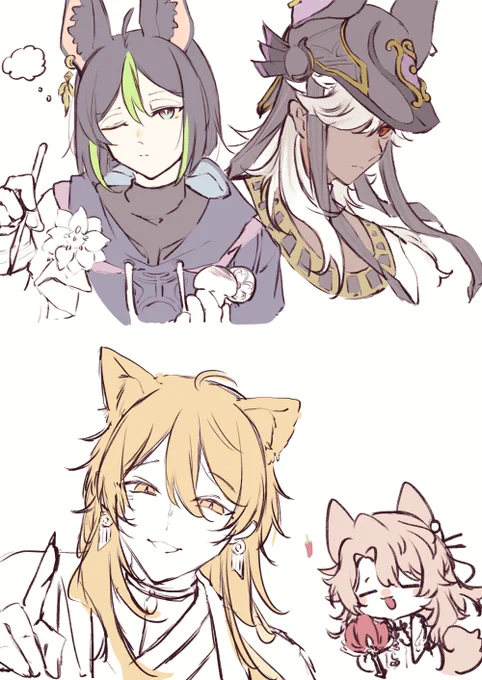 Well, maybe what I like are foxes… or character with animal ears? Honestly, Aven kind of counts as a fox too, doesn't he?