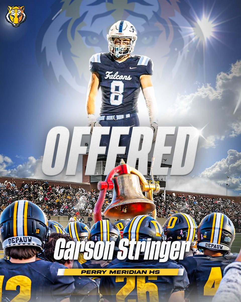 Carson Stringer (@carstringer) on Twitter photo After a great call with <a href="/qbdietz/">Brett Dietz</a> and <a href="/Coach_McElwain/">Ryan McElwain</a> I am honored to receive an offer from <a href="/DePauwAthletics/">DePauw Tigers</a> !!! After a great call with <a href="/qbdietz/">Brett Dietz</a> and <a href="/Coach_McElwain/">Ryan McElwain</a> I am honored to receive an offer from <a href="/DePauwAthletics/">DePauw Tigers</a> !!!