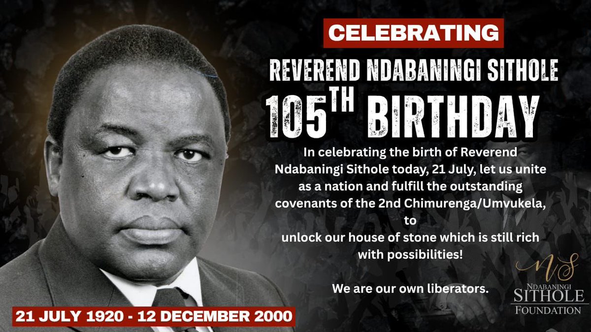 Ndabaningi Sithole Foundation (@ndabafoundation) on Twitter photo 