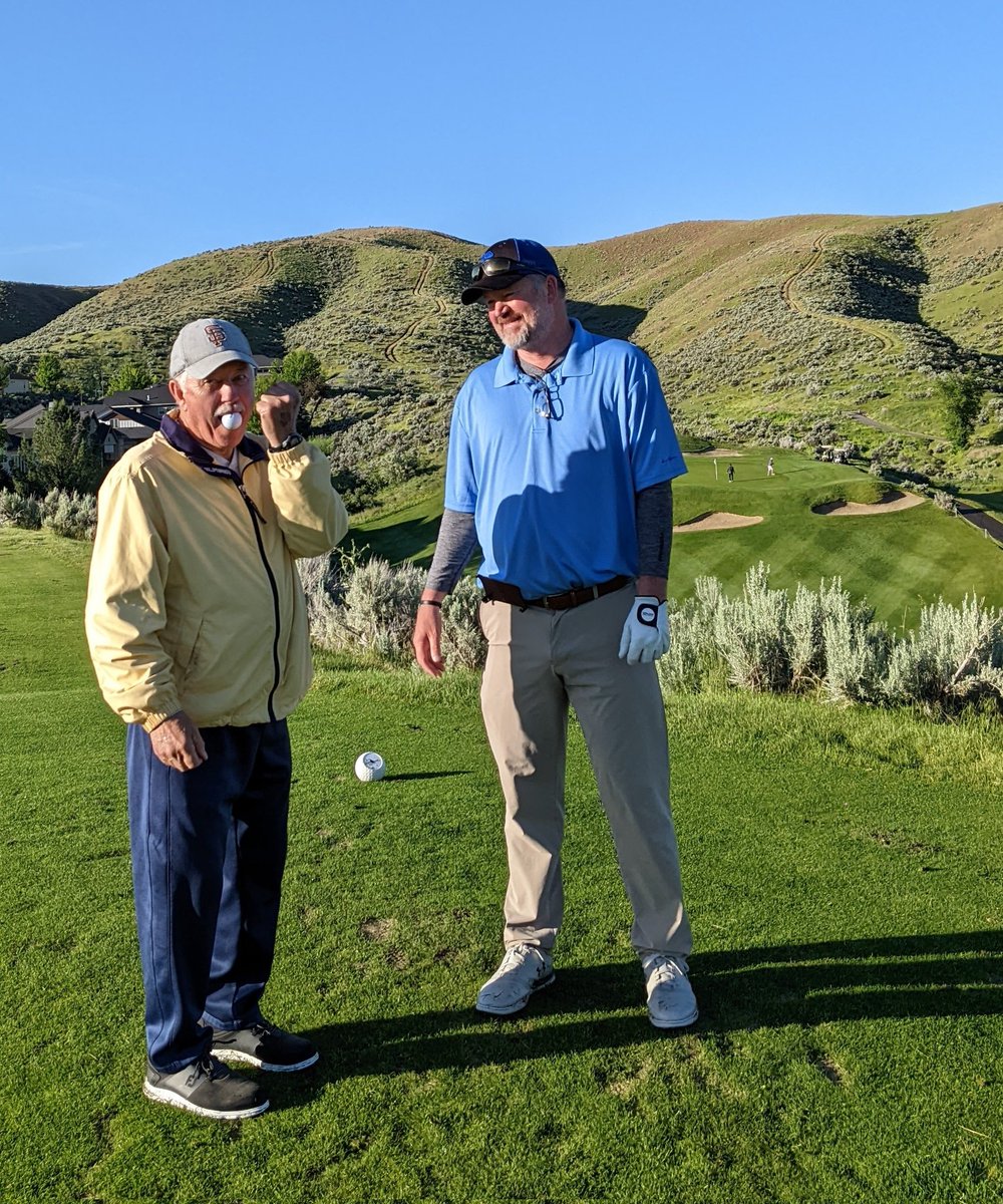 fnf2017's tweet image. Farewell to:
The reason I love and play this game (golf).
The reason I didn't completely suck at baseball (despite having no real ability at all).
The reason, in so many ways, I am who I am today (except tall, you get no credit for tall).
Great round dad, see you on the…