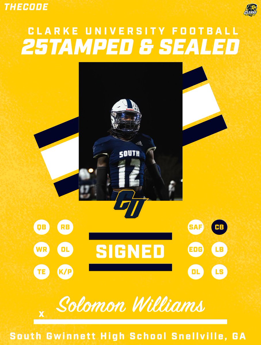 ClarkePrideFB's tweet image. Welcome Home, @Solomo_Williams  🏠
#THECODE