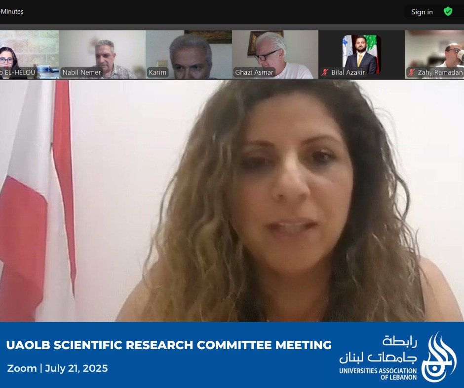 UnivAssOfLeb's tweet photo. UAOLB Scientific Research Committee Meeting
اجتماع لجنة البحث العلميّ المشترك في رابطة جامعات لبنان https://t.co/qwKoKItObW