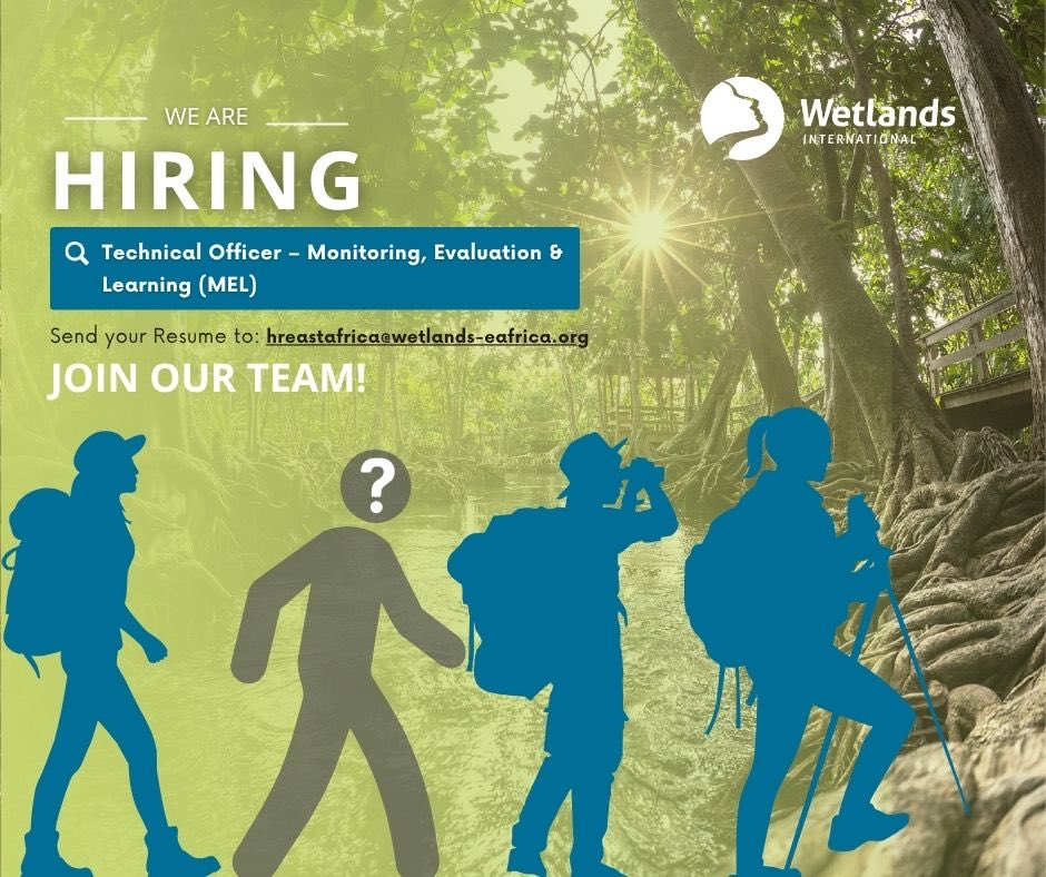 WetlandsIntEA's tweet image. Join the team!
We are looking for a Technical Officer – MEL to help drive data-informed impact in wetland conservation.
📍 Nairobi, Kenya
🗓 Apply by 31 July 2025
🔗 For more details: tinyurl.com/Wetlands-vacan…
Let’s make impact together!