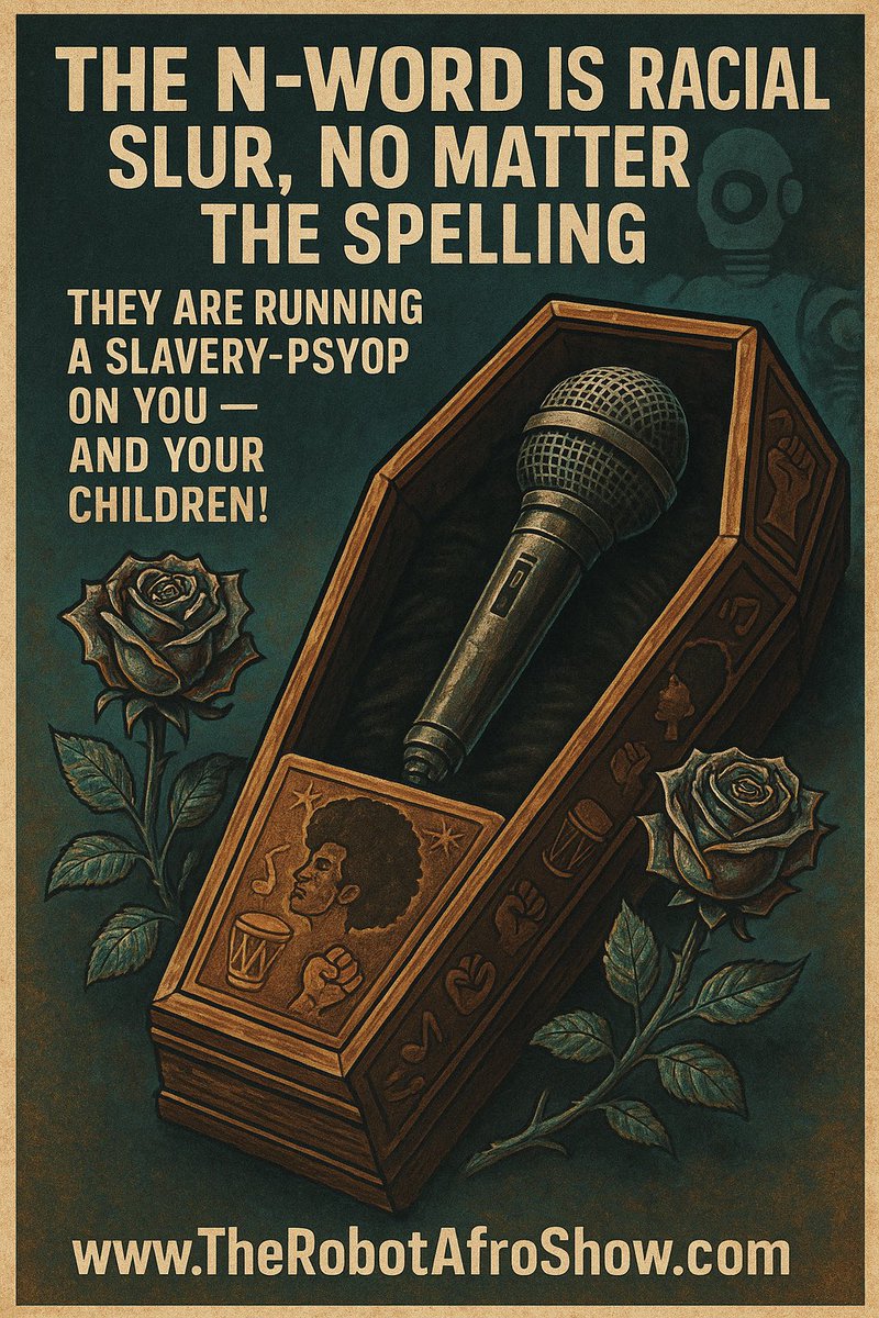 RobotAfro's tweet photo. When you play todays #ShitHop #music in your house, or car with your children present…
You are stunting their mental & cultural growth!
#BlackTwitter #ADOS #FBA #BLM #PanAfrican
#HipHopMusic #hiphop #SlaveHop #Racism #HateSpeech #NAACP #Slavery #WhiteSupermacy #BlackHistory https://t.co/pm1F9DuOL3