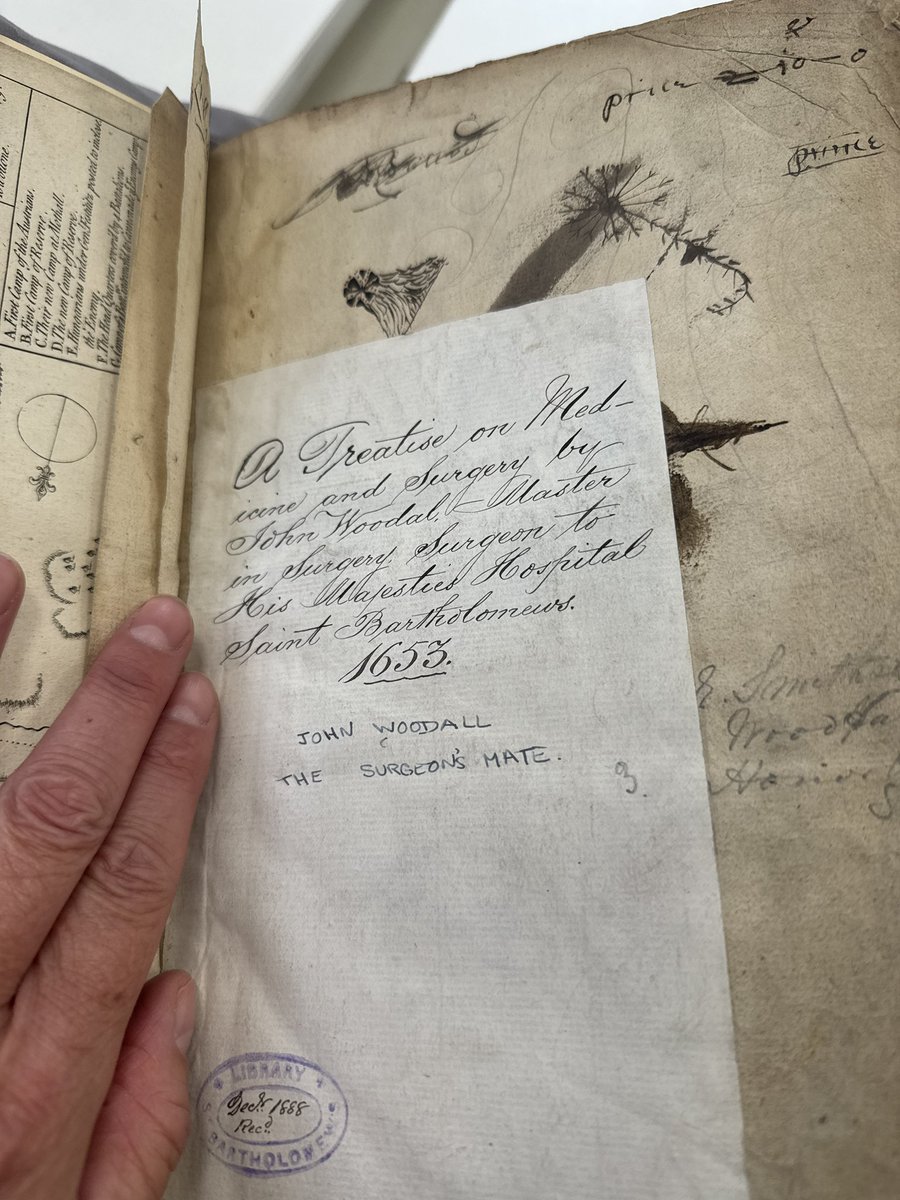 theAliceRoberts's tweet image. I’ve spent a fascinating day digging into the archives at Bart’s Hospital - learning about 17th century surgery - and discovering a new word, to me: “sphacelus”. This is all for a new series on the history of medicine - so I’ll be sharing all this and much more with you in the…