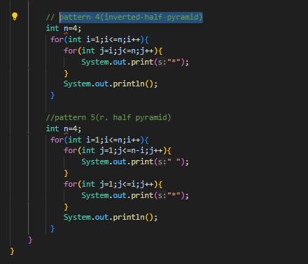 MayanksThakur09's tweet photo. Day 4 of DSA in Java 🎯🧩
✔️ Practiced 9 pattern problems using nested loops
From simple stars ⭐ to number pyramids 🔢 — patterns really test your logic!
Getting better at thinking in loops 🧠💻
#100DaysOfCode #DSA #Java #PatternProblems #BTechStudent #CodingJourney https://t.co/ns6lbDKele