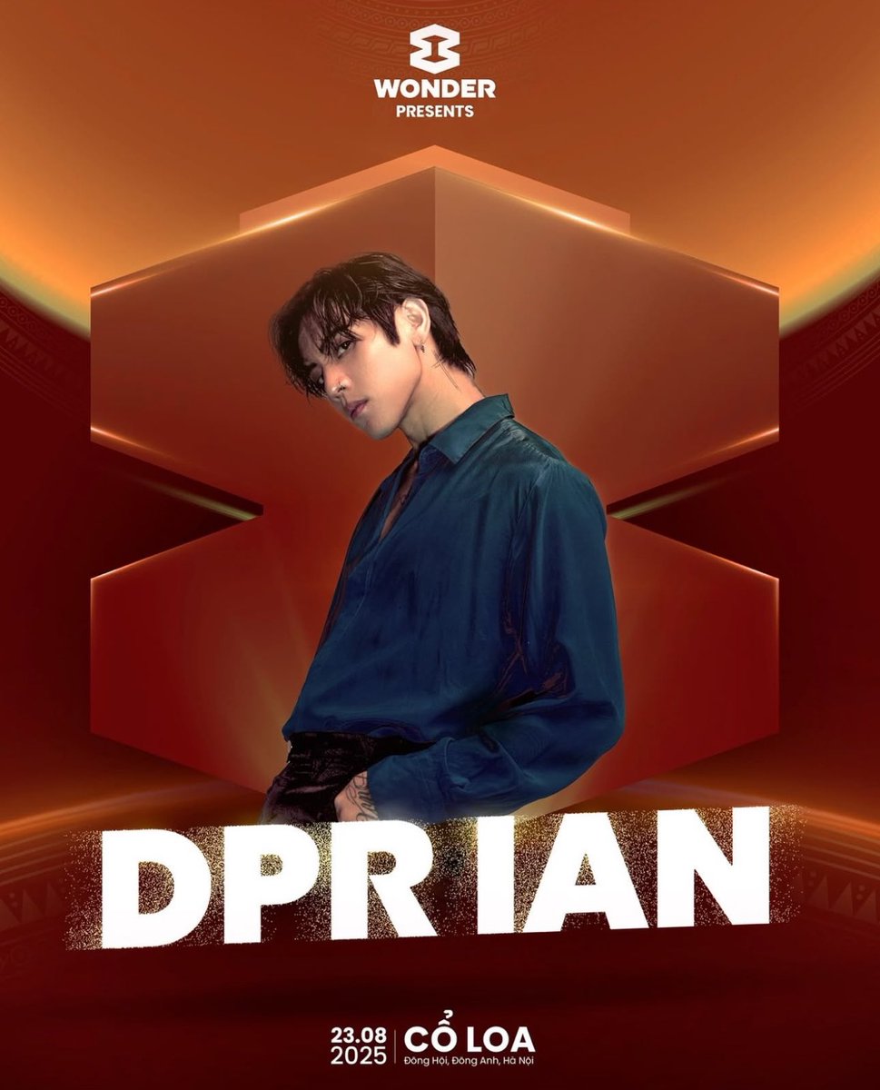 DPR IAN to perform at the 8WONDER Music Festival this August 23, 2025 in Hanoi, Vietnam

For more info, check out @/8wondermusicfestival on instagram