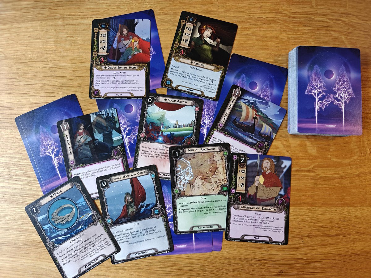 BannerSaga's tweet image. Check out this fan-created Banner Saga art deck for Lord of the Rings LCG by frozentempest14!
More details here:
reddit.com/r/bannersaga/c…