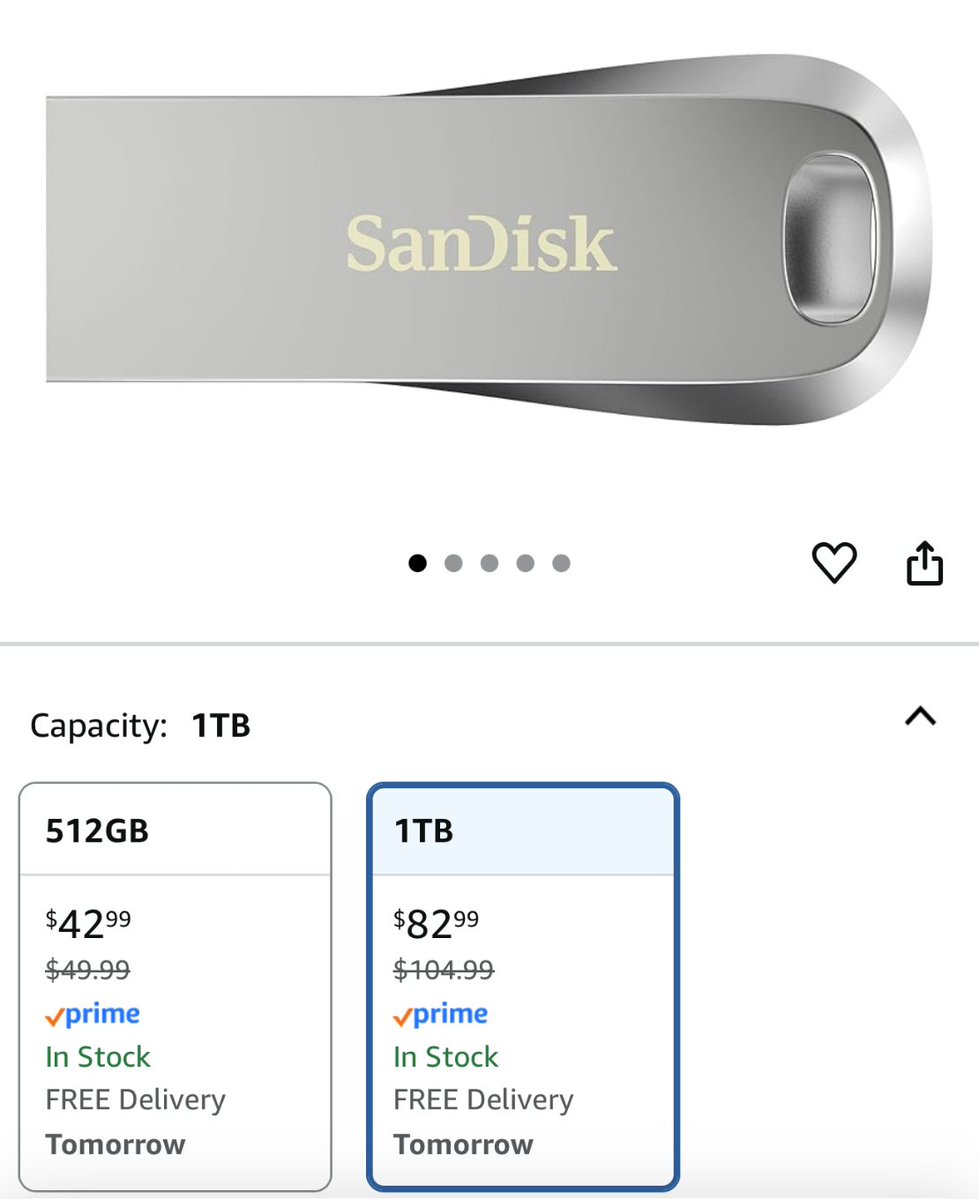 SHL0MS's tweet image. for the price of a decent meal you can now purchase a storage drive that has more capacity than existed in aggregate across the entire globe 50 years ago and can be strategically hidden in various bodily orifices if needed