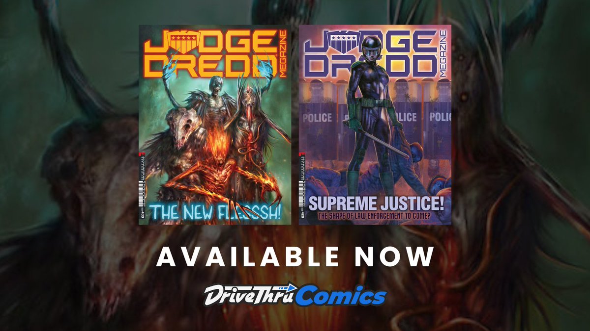 DriveThruComics's tweet image. Judge Dredd Megazine #429 and #430 are available now from @2000AD
Get 'em here: tinyurl.com/3wxjzubt
Featuring Judge Dredd, Mega-City Noir, DreadNoughts, The Dark Judges, and more!
#comics #comicbooks #judgedredd