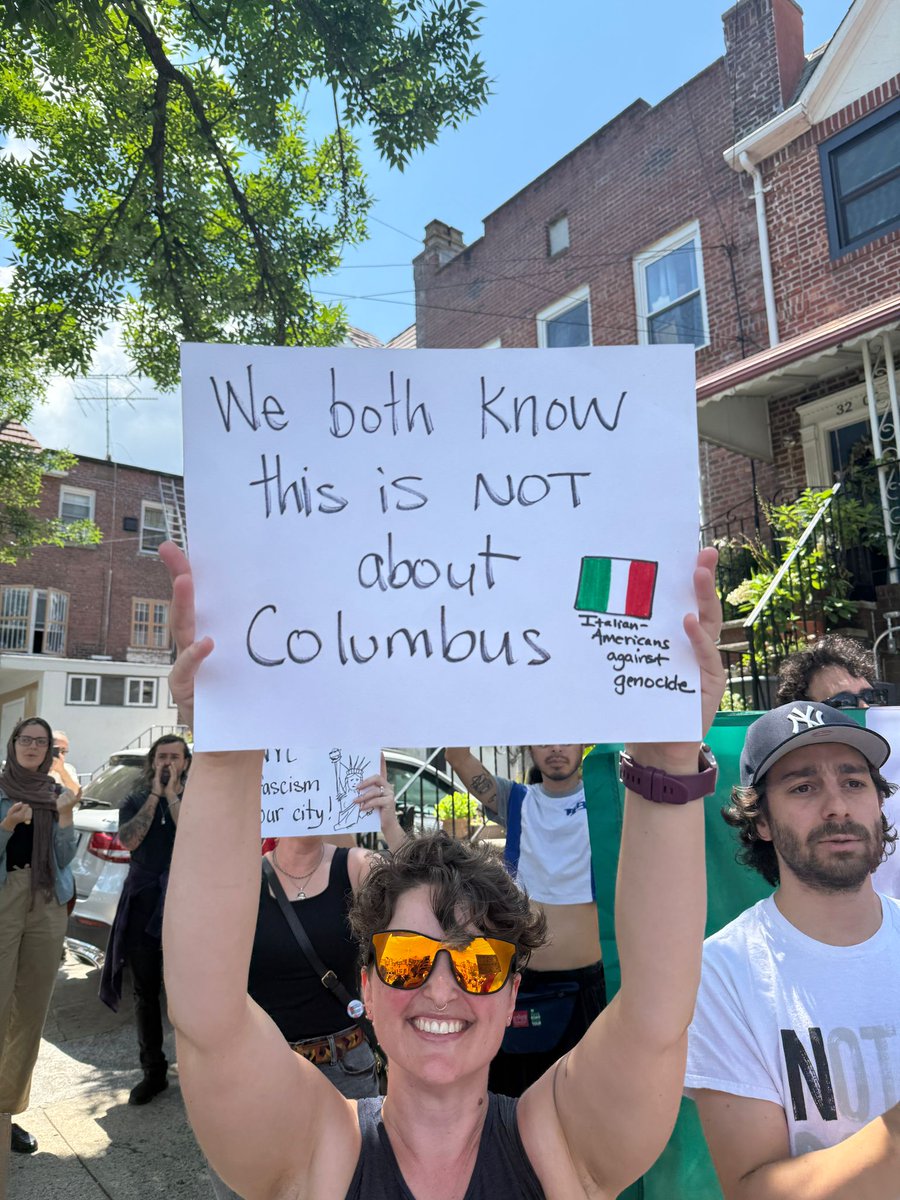 Italians4Zohran's tweet image. Beautiful showing of solidarity today! Thanks for all who came out