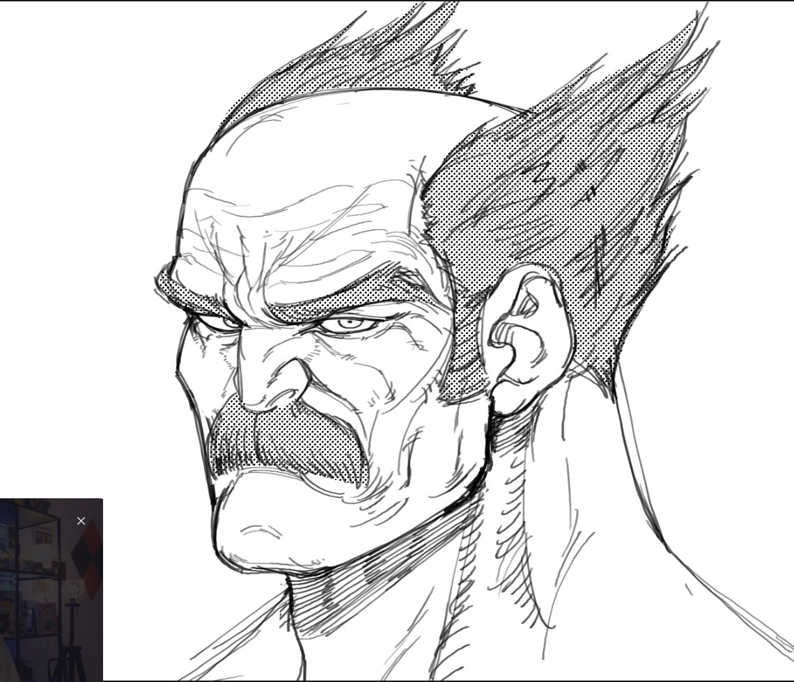 Neo40_'s tweet image. Creo que nunca llegué a subir este dibujo por aquí #heihachi