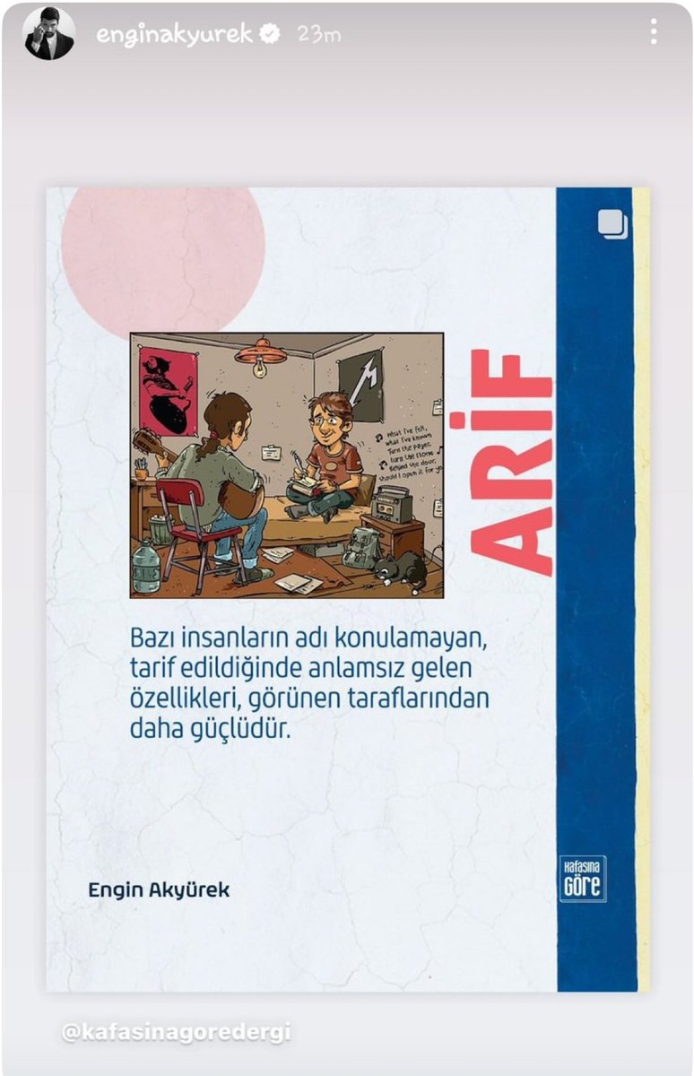 Herkes kafasına göre takılıyor. Bu tür dergileri ve hikayeleri okuyarak kendi düşüncelerinizi çözüyorsunuz. Bir kitap veya dergi size yeni bakış açıları sunabilir ve farkında olmadan sizi doğru yöne yönlendirebilir...
#Zamansiz #Sessizlik #EnginAkyürek