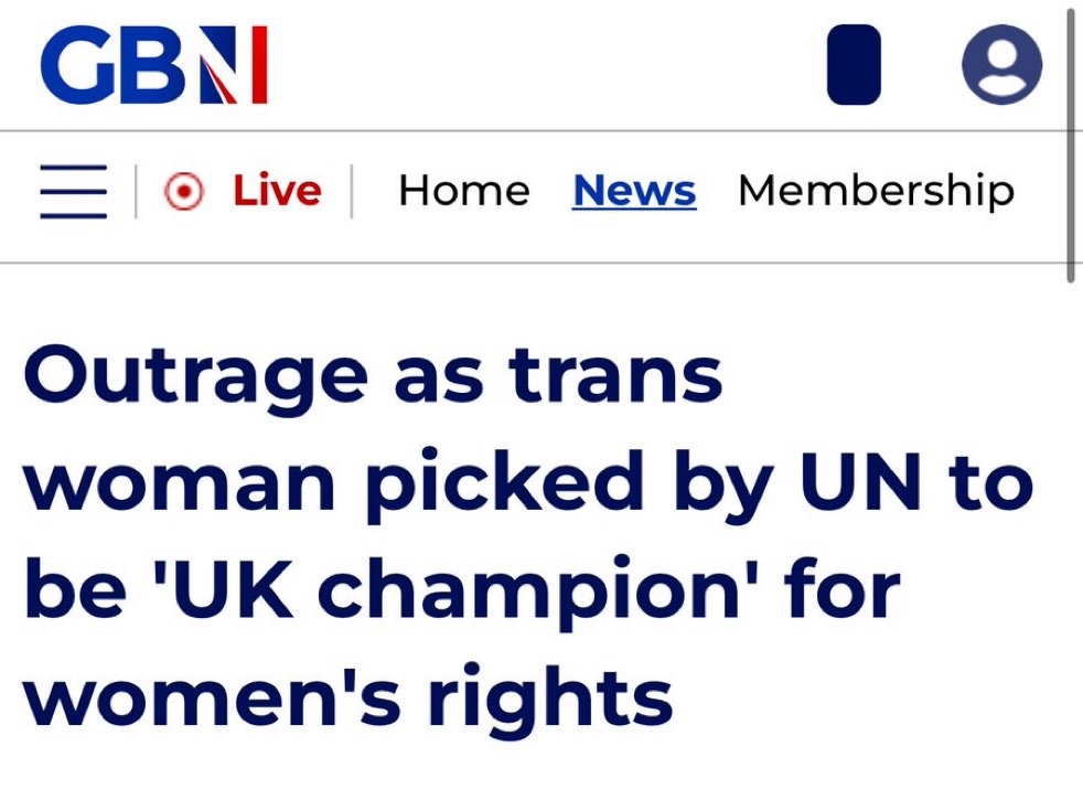 darrengrimes_'s tweet image. The UN has chosen a trans woman to be the “UK champion” for women’s rights.
A man…
Representing women…
At the United Nations.
This isn’t progress. It’s parody.
When will this delusion end?
