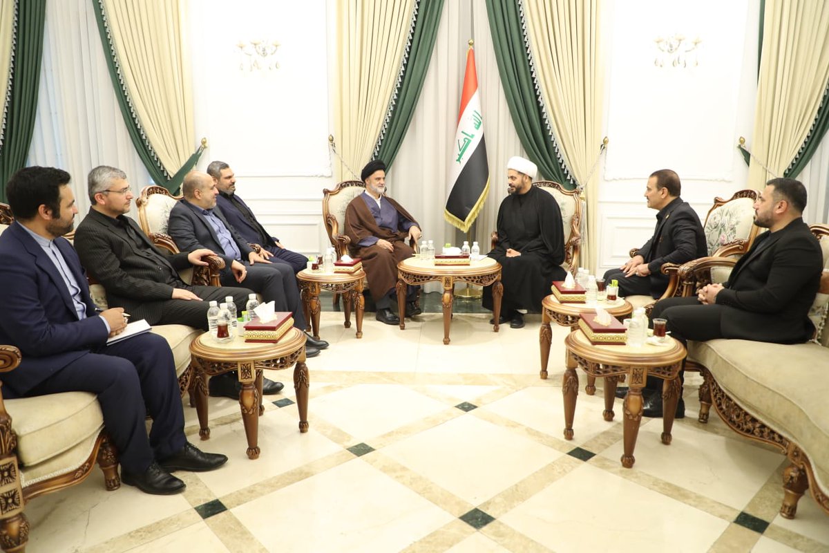 Bti313Bt's tweet image. زار وفد إيراني رفيع المستوى مكتب سماحة #الشيخ_الأمين (قيس الخزعلي) في العاصمة بغداد اليوم.
اللهم احفظ رجال المحور في كل مكان..