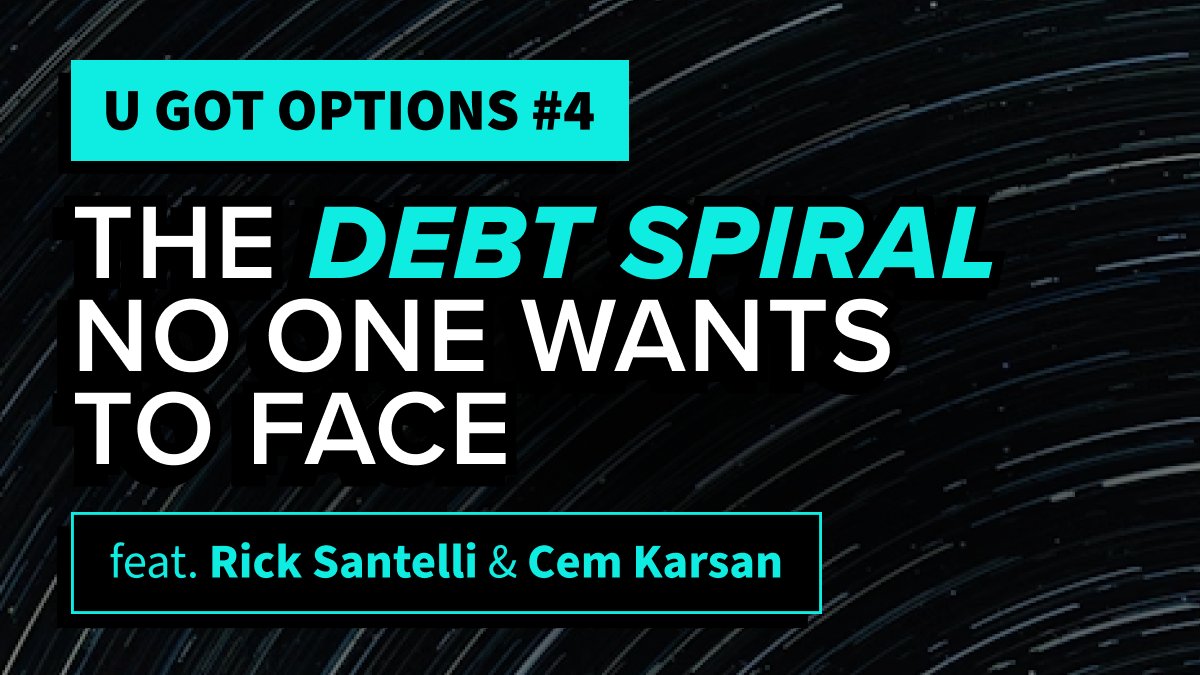 TopTradersLive's tweet image. Can the US grow its way out of a projected $55 trillion in debt?
From the @CBOE floor, Cem Karsan (@jam_croissant) and Rick Santelli (@RickSantelli) discuss how long we can pretend the system works before it demands a reset.
🎧 Don’t miss this one.
toptradersunplugged.com/podcast/cnbc-l…
