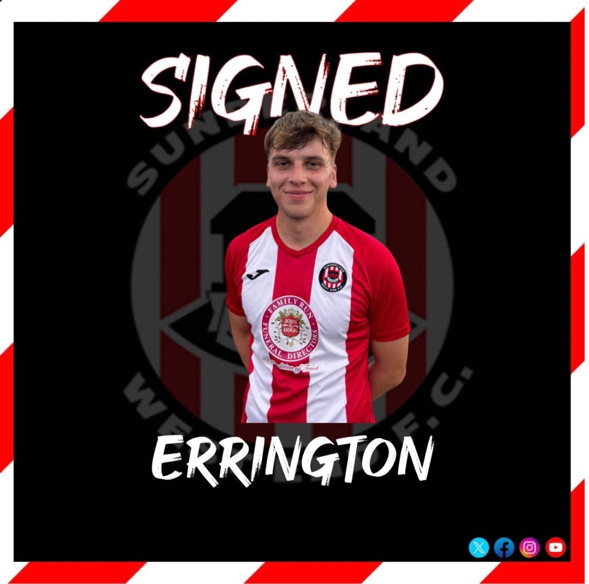 ✍️Signed✍️

We would like to welcome Joe Errington to the club.

Joe is available to sponsor. Drop us a message for more info.

#westisbest