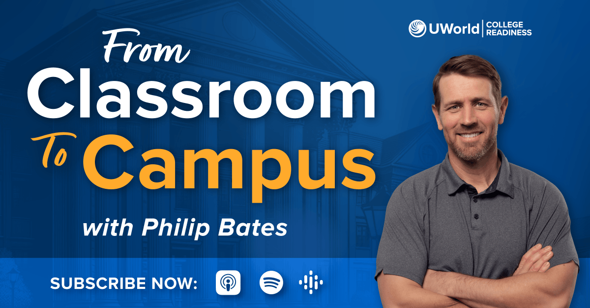 We’re launching a podcast! “From Classroom to Campus” drops Aug. 1 and will allow us to shine a light on the educators making a difference in college readiness every day.

Follow us now and be ready for the first 4 episodes on day 1.

🎙️Apple Podcasts: apple.co/4lEx2n0