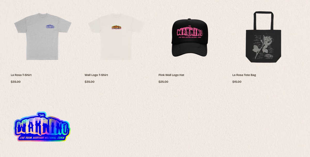 thewarning_pt's tweet image. Novos produtos de merchandising, incluindo um vinil assinado, já disponível no website da banda.

thewarningband.com/collections/li…