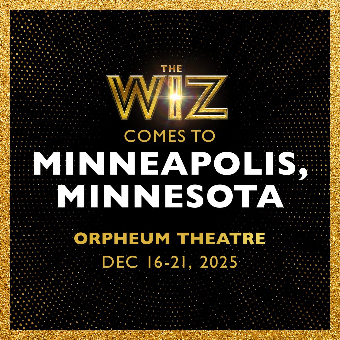 Hennepin Arts (@hennepintheatre) on Twitter photo π£ JUST ANNOUNCED! π£
THE WIZ <a href="/thewizbway/">thewizbway</a>
The groundbreaking twist on The Wizard of Oz that changed the face of Broadway!
π
Dec. 16-021
π Orpheum Theatre
ποΈ On sale Aug. 1
bit.ly/3ITK7Kt
#PresentedByHennepinArts #Broadway #EaseOnDownTheRoad #Minneapolis #mymplsdt π£ JUST ANNOUNCED! π£
THE WIZ <a href="/thewizbway/">thewizbway</a>
The groundbreaking twist on The Wizard of Oz that changed the face of Broadway!
π
Dec. 16-021
π Orpheum Theatre
ποΈ On sale Aug. 1
bit.ly/3ITK7Kt
#PresentedByHennepinArts #Broadway #EaseOnDownTheRoad #Minneapolis #mymplsdt