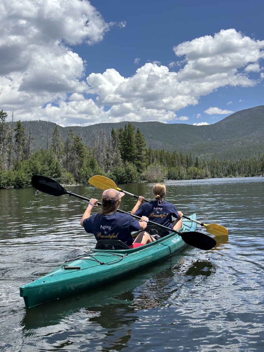 Spotted on a serene lake in Colorado: two adventurers embracing the moment, surrounded by nature and wildlife.

A reminder that no matter where life takes you, there’s always a way to age beautifully. 🌿💙
#AgingIsBeautifulEverywhere #UCSDHealthyAging