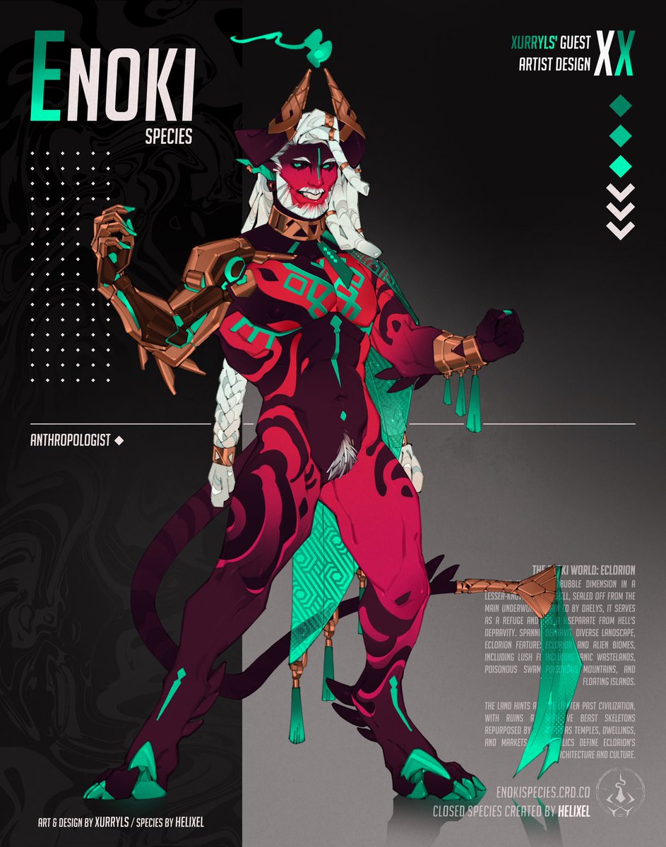 Xurryls's tweet image. I was a Guest Artist for the Enoki species!
