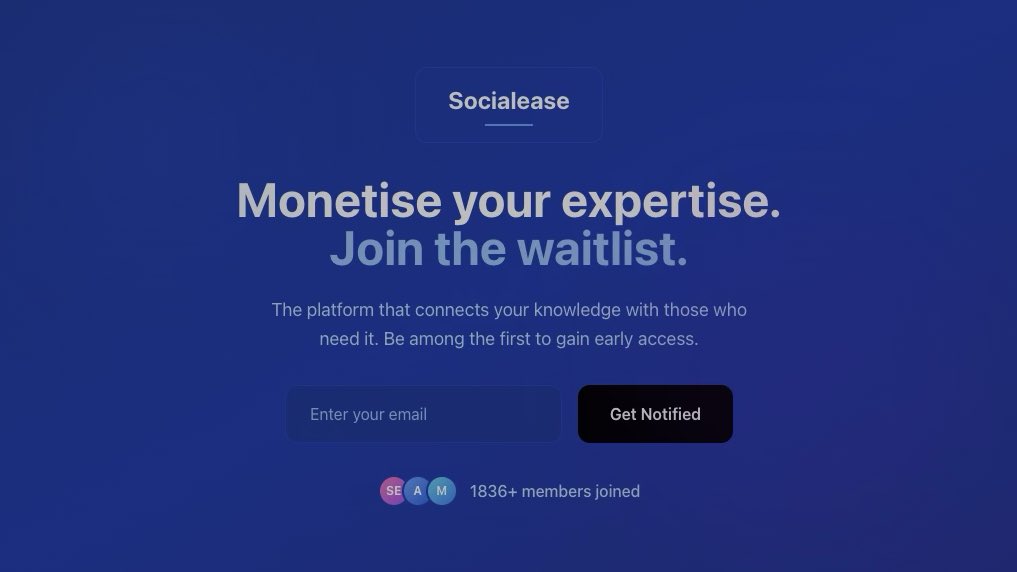 Socialeasespace's tweet image. 1836 people want to make money