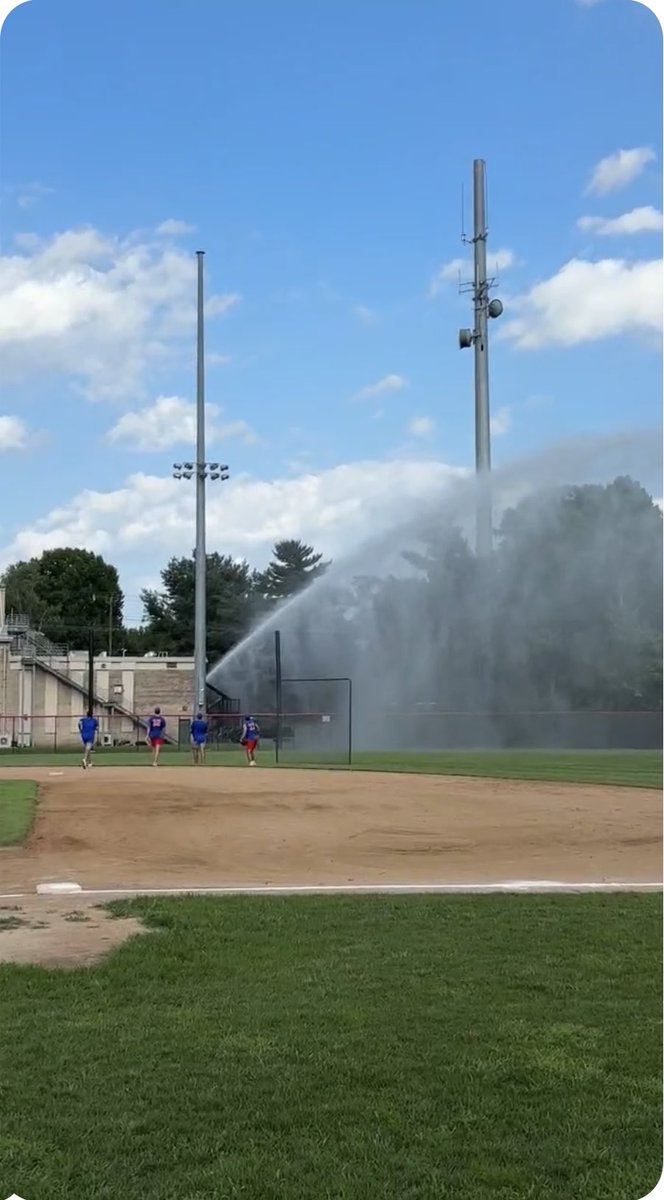 paulcwagner's tweet image. New-Montgomery County Fire and Rescue has confirmed the firefighter who used a fire hose to flood a baseball field last Thursday has been identified as Captain Chris Reilly. The Captain has been placed on administrative leave with pay and is under investigation by park police.