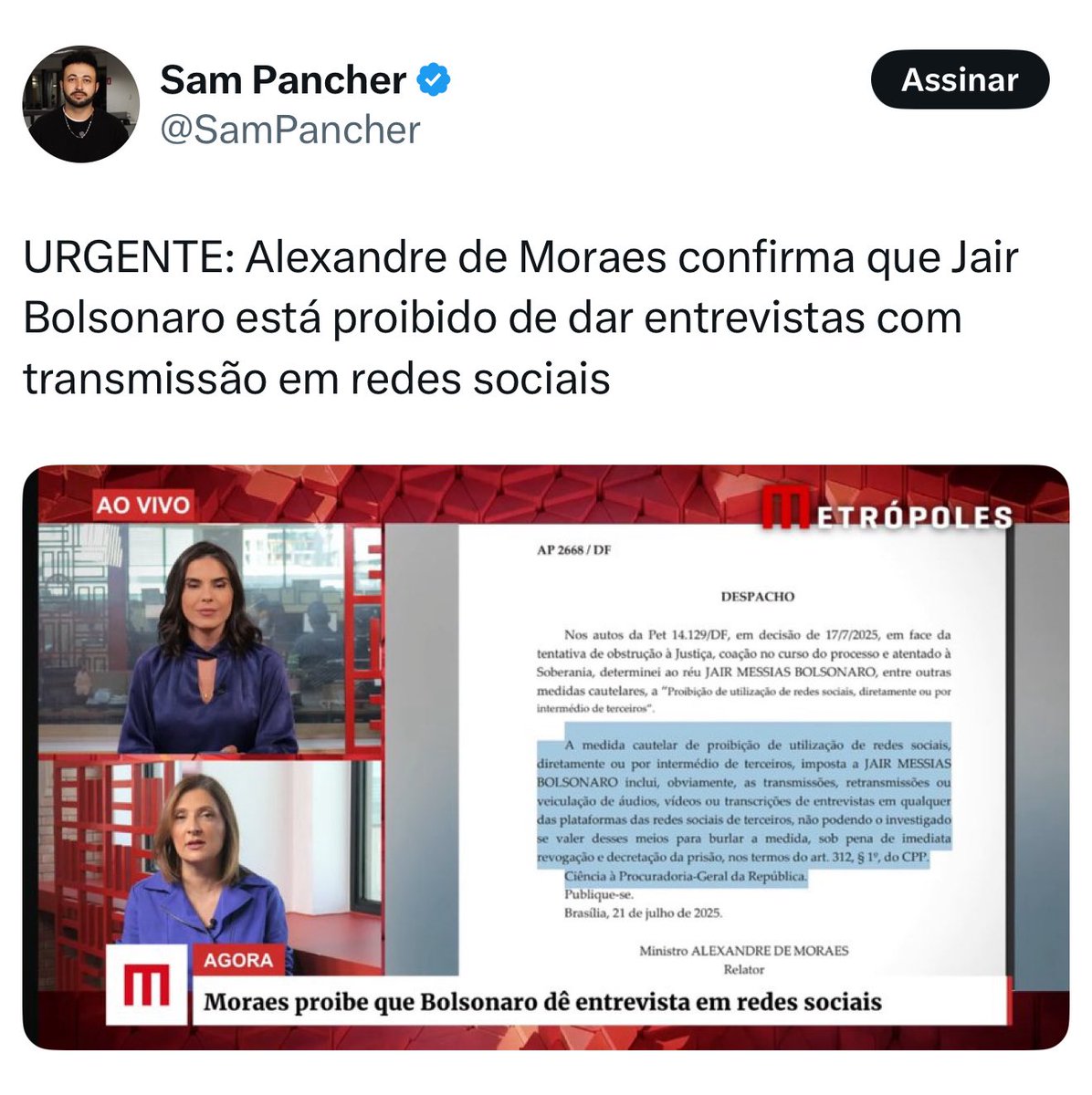 nikolas_dm's tweet image. O Lula dava entrevista na cadeia… onde estão os defensores da democracia? Venezuela já é aqui.